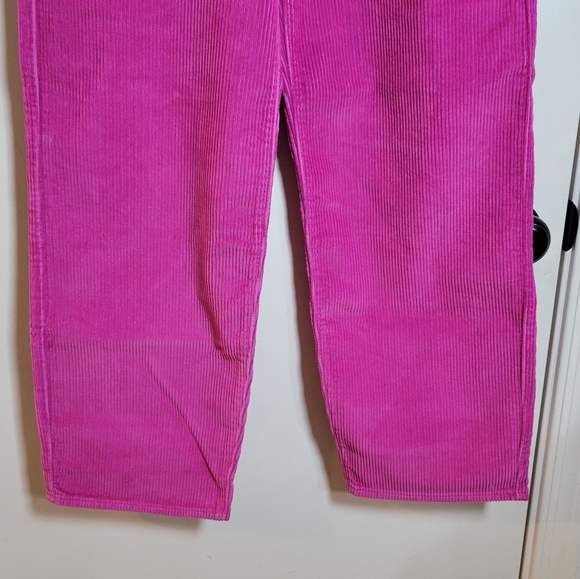 Levi's Premium Baggy Dad Corduroy Pants Size 24 Pink - Picture 2 of 9